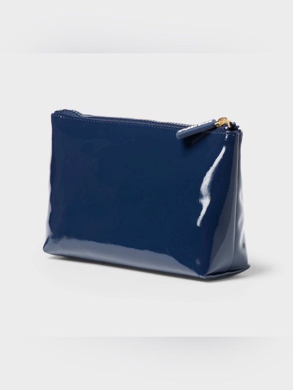 Sonia Kashuk Navy Patent Zip Cosmetic Pouch
